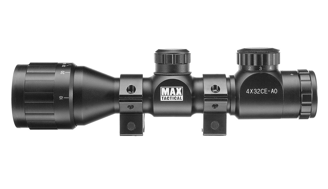 Max Tactical Zielfernrohr 4x32CE-AO beleuchtet fr 11 mm Schiene Bild 1