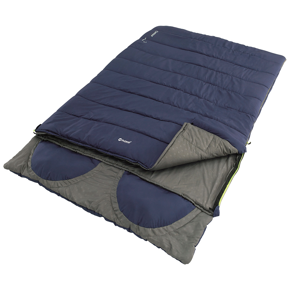 Outwell Doppel-Deckenschlafsack Contour Lux Double imperial blau
