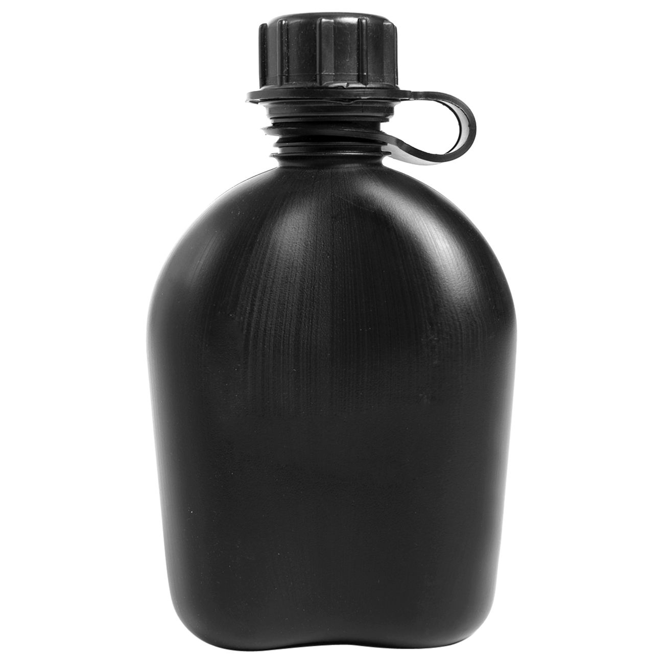 US Feldflasche, Kunststoff mit Becher und Hlle, schwarz Bild 1
