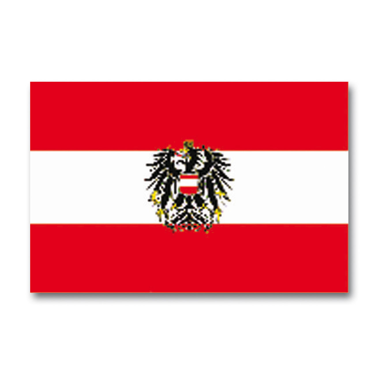 Flagge sterreich  (mit Wappen)
