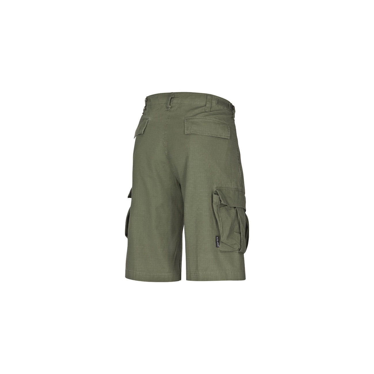 Bermuda Shorts, gewaschen, Ripstop, oliv Bild 1