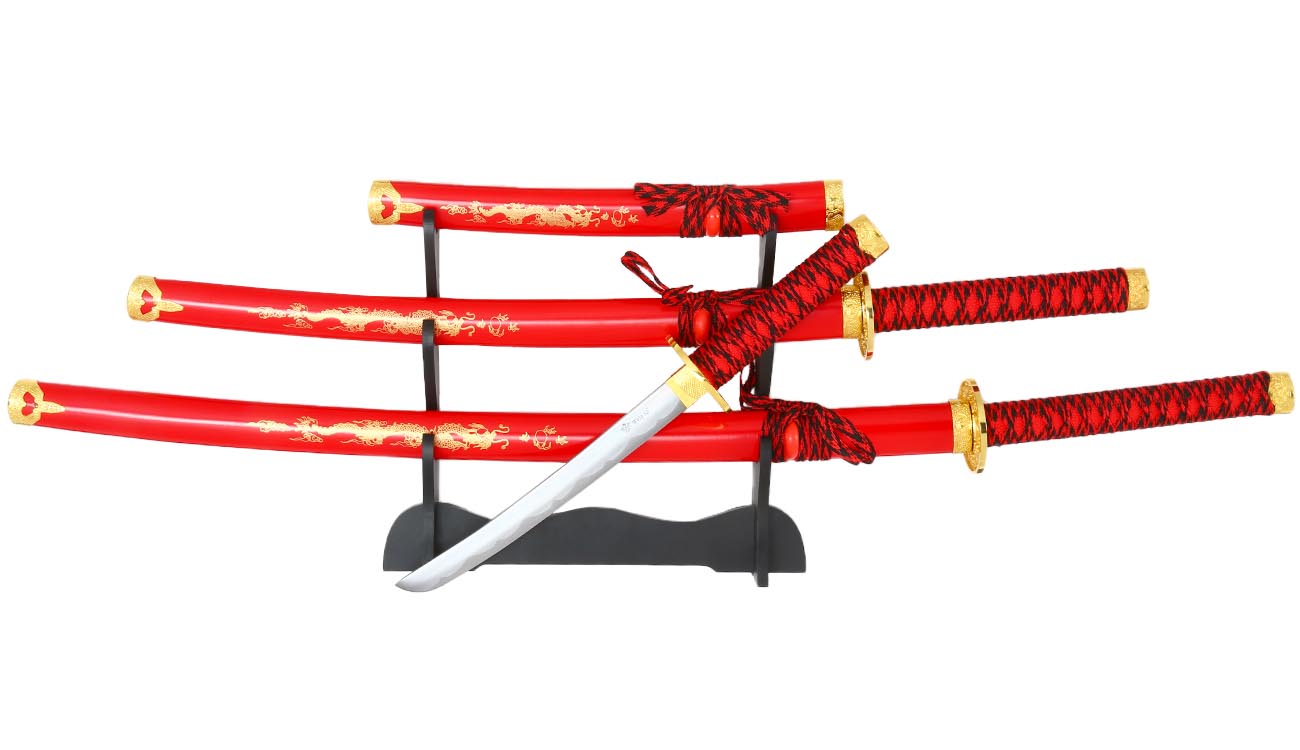 Tole 10 Imperial Schwertset Red Fire Samurai Bild 6