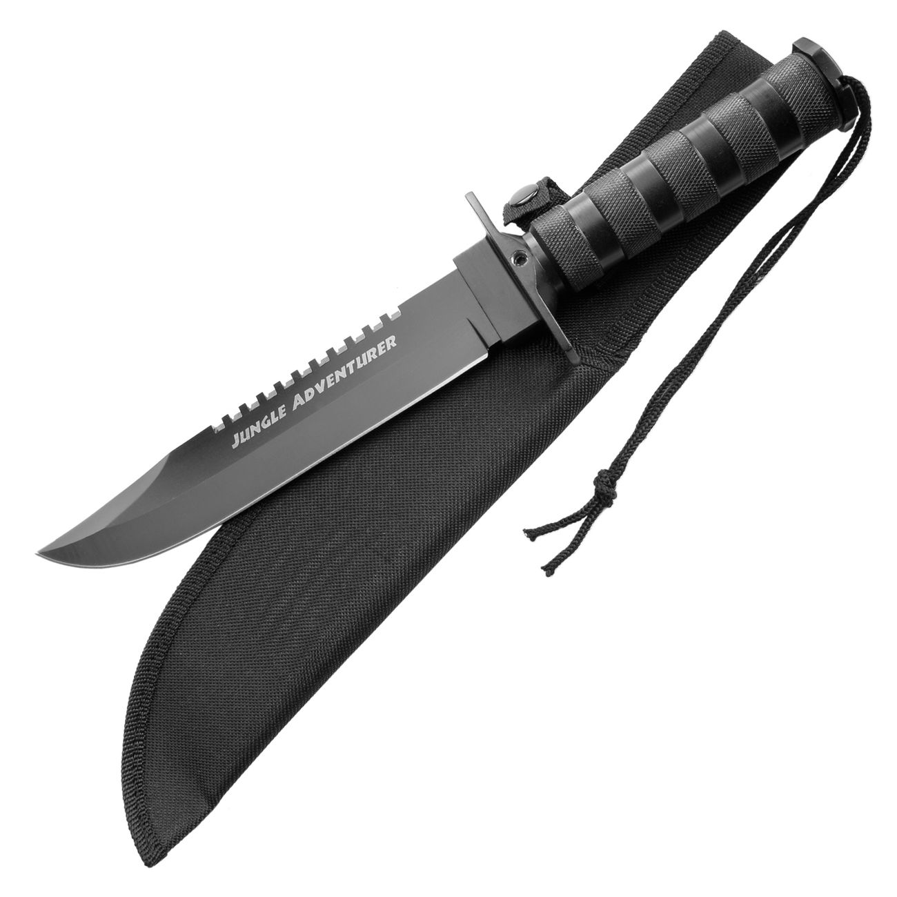 Haller Survival Messer Jungle Adventurer schwarz mit Zubehr Bild 3