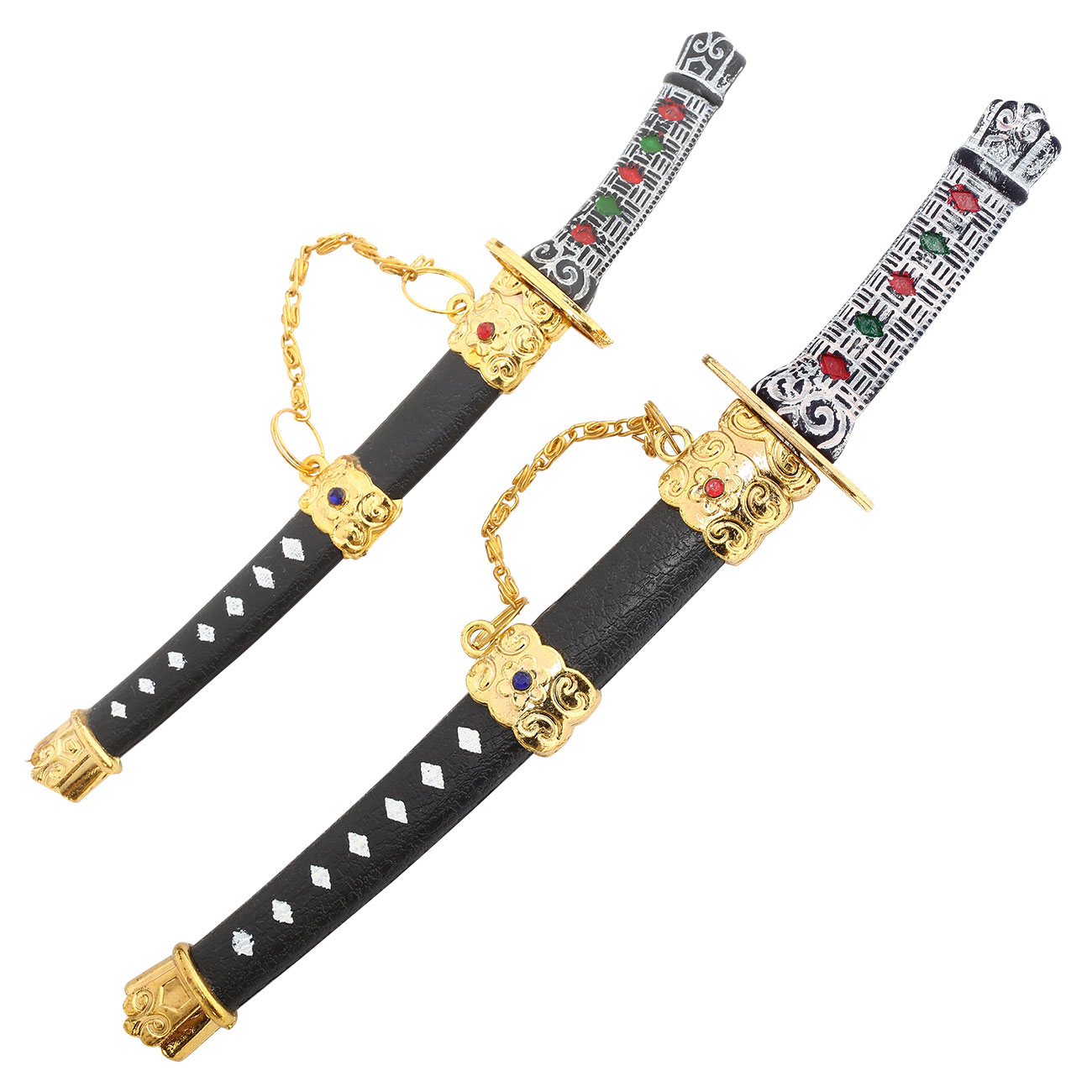 Tole 10 Imperial Mini Samurai 2 Schwerter Set mit Schwertstnder Bild 1