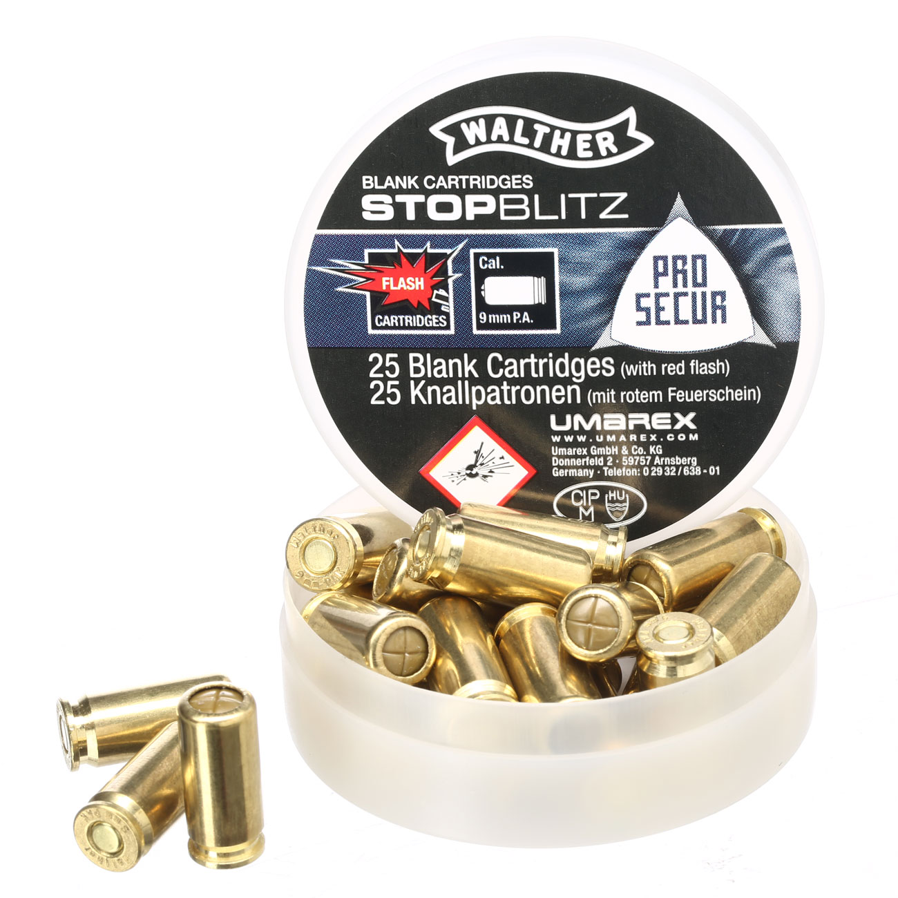 Walther Stop-Blitz Kal. 9 mm P.A.K. 25 Stck