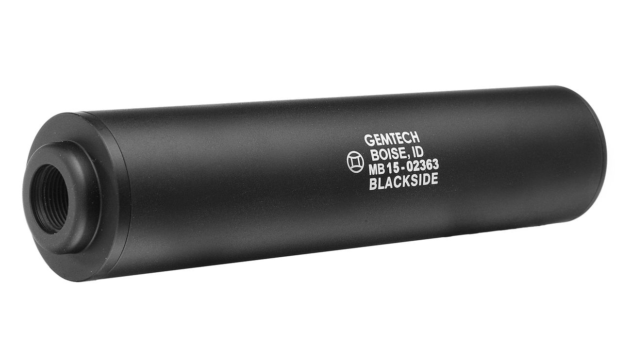 MadBull / Gemtech Blackside Aluminium Silencer schwarz 14mm - Bild 1