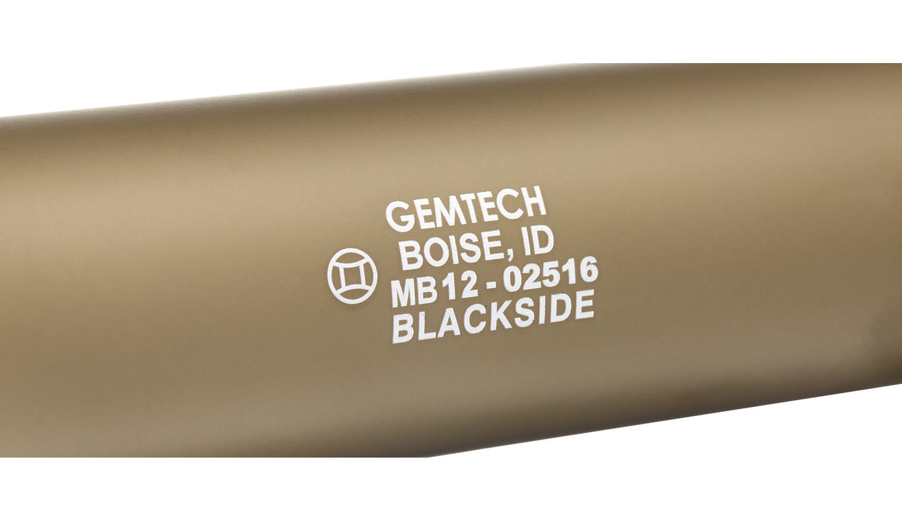 MadBull / Gemtech Blackside Aluminium Silencer Desert Tan 14mm - Bild 4