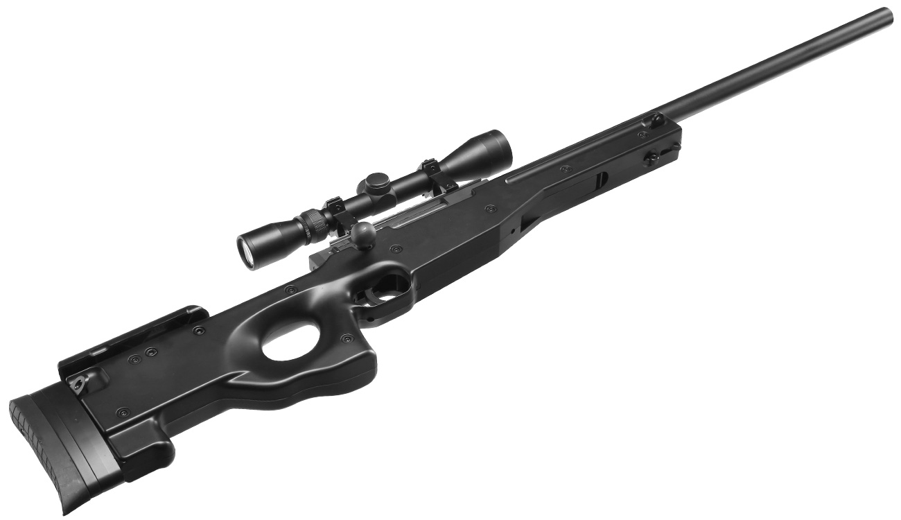 Well L96 Snipergewehr inkl. Zielfernrohr Springer 6mm BB schwarz Bild 4