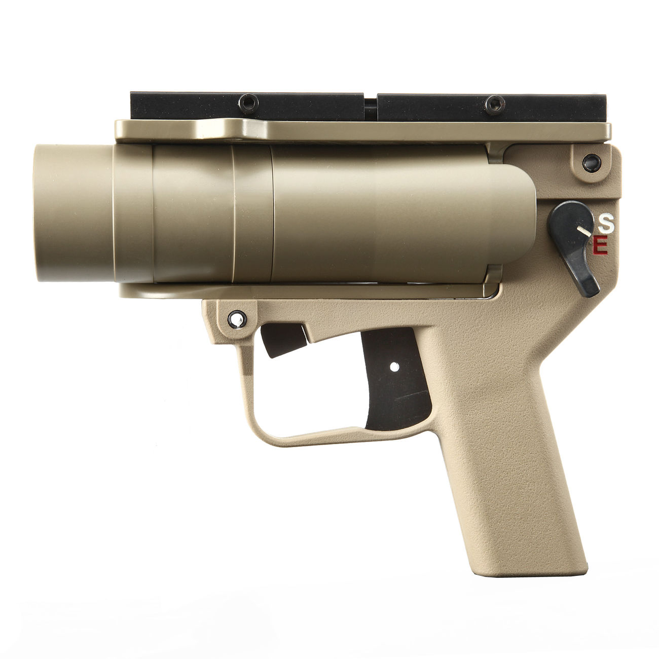 Mad Bull AGX 40mm Vollmetall Airsoft Pistolen-Launcher Tan Bild 1