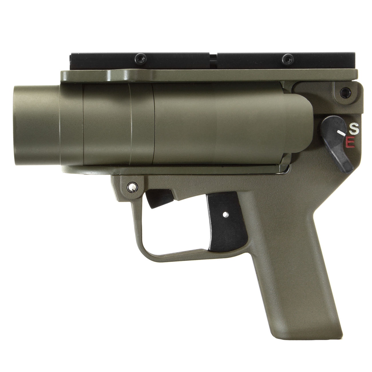 Mad Bull AGX 40mm Vollmetall Airsoft Pistolen-Launcher oliv Bild 1