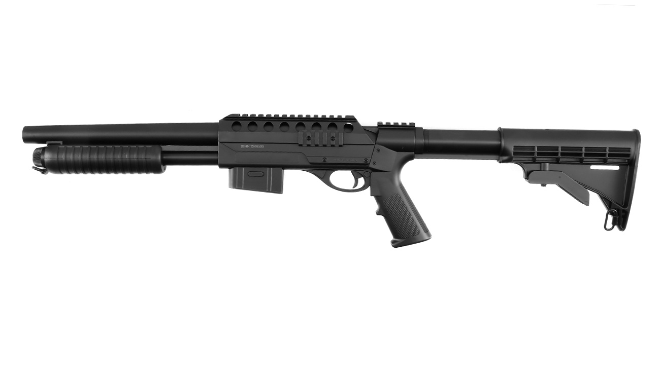 D.E. M3000 Tactical Shotgun Springer 6mm BB schwarz Bild 1