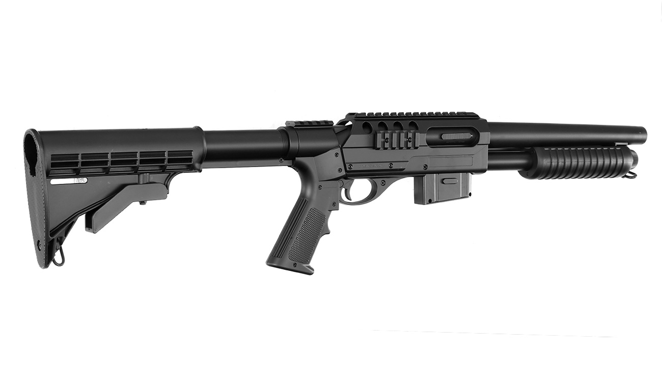 D.E. M3000 Tactical Shotgun Springer 6mm BB schwarz Bild 3