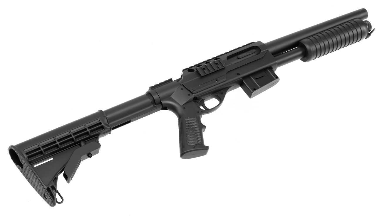 D.E. M3000 Tactical Shotgun Springer 6mm BB schwarz Bild 5