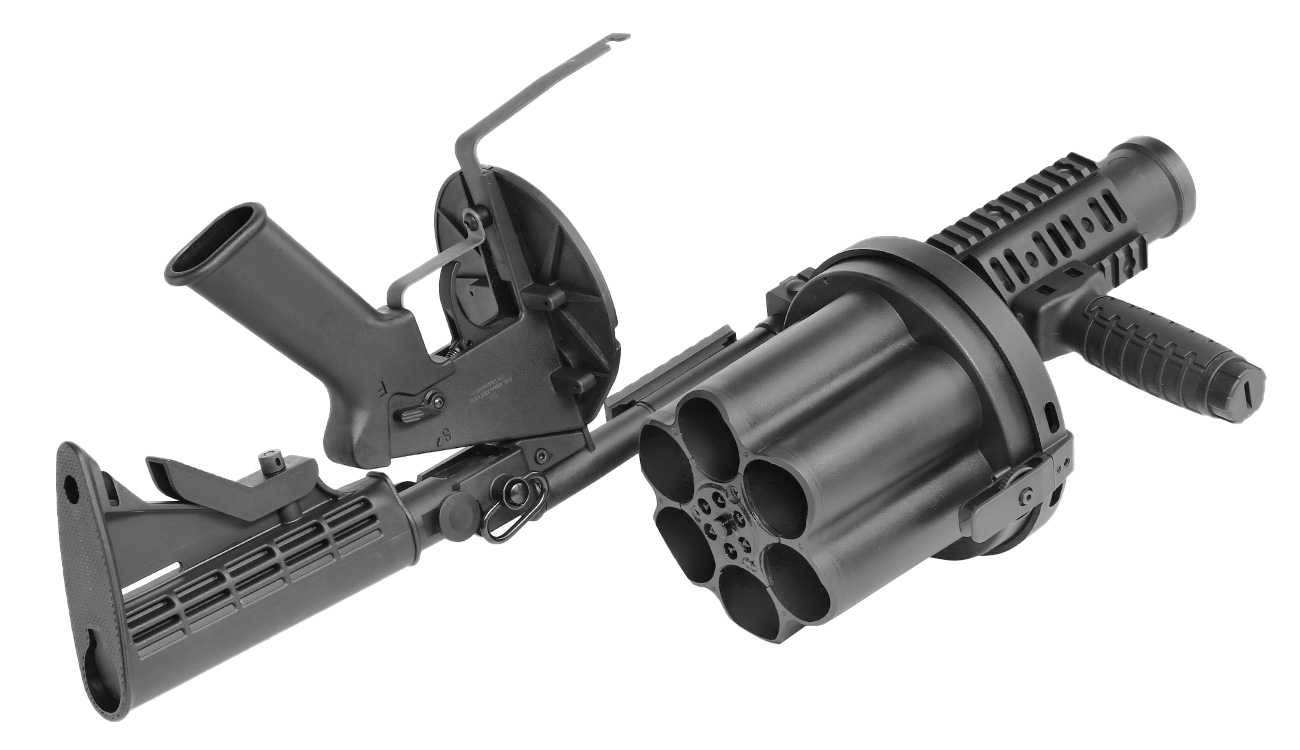 ICS MGL 40mm Airsoft Revolver-Granatwerfer schwarz Bild 11