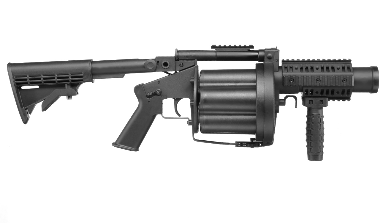 ICS MGL 40mm Airsoft Revolver-Granatwerfer schwarz Bild 2