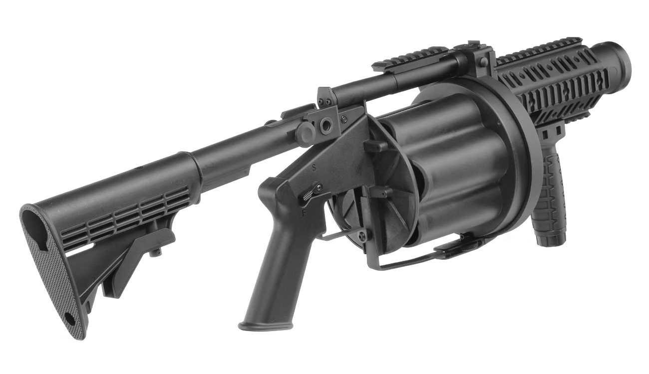 ICS MGL 40mm Airsoft Revolver-Granatwerfer schwarz Bild 3