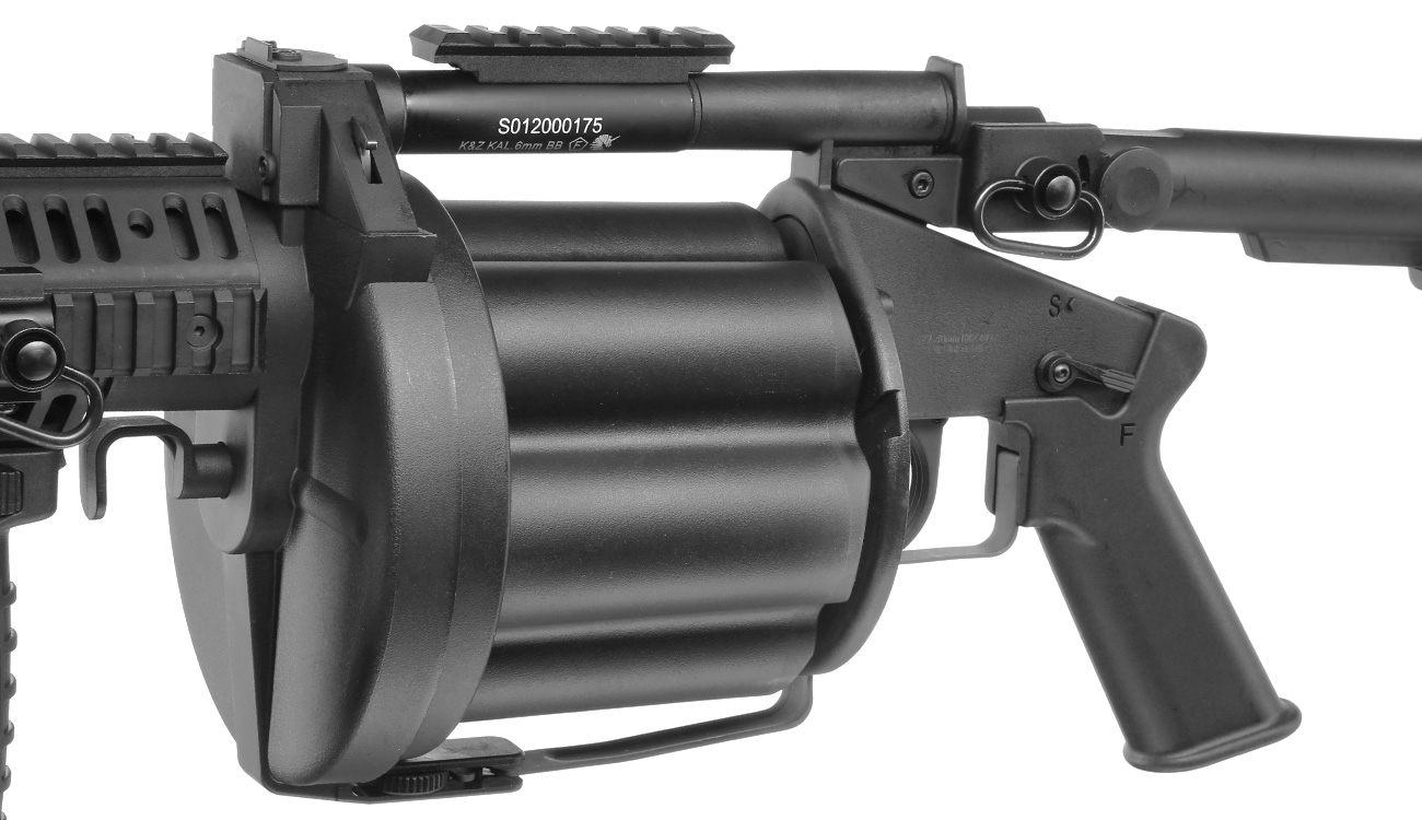 ICS MGL 40mm Airsoft Revolver-Granatwerfer schwarz Bild 8