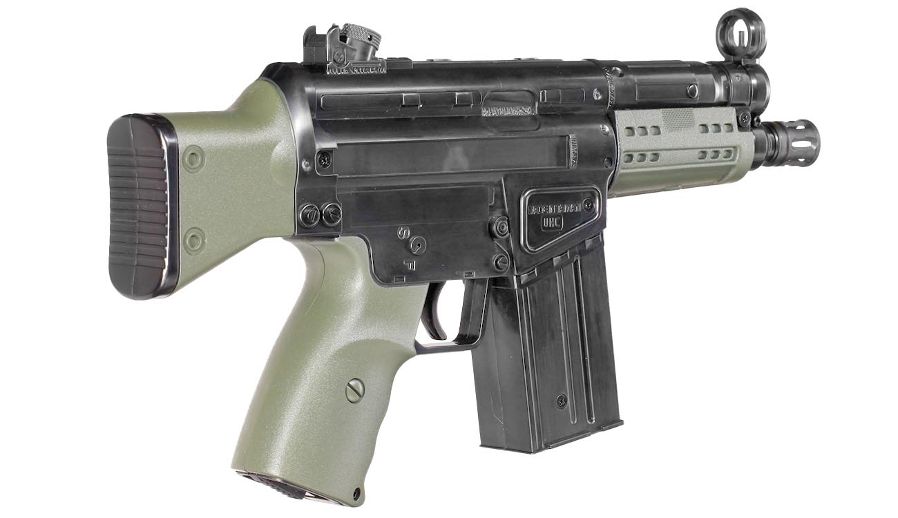 UHC Mini G3A3 Kidz Action-Rifle AEG 6mm BB schwarz / grn Bild 3
