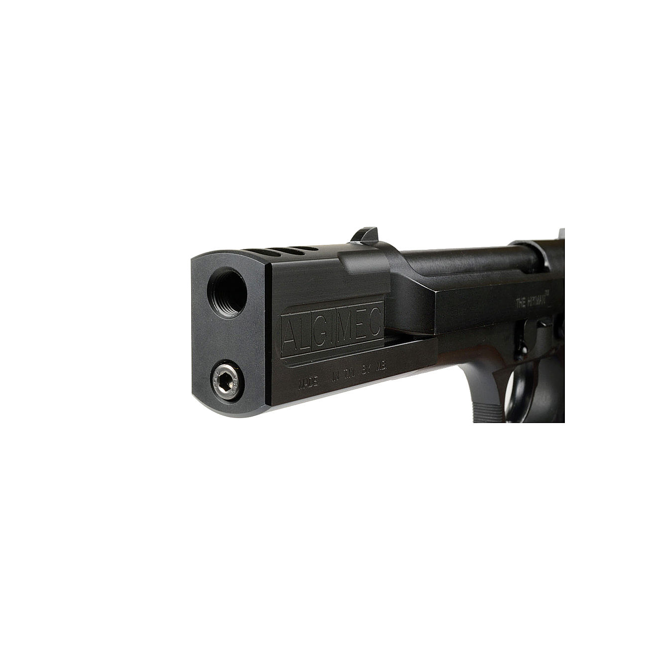 MadBull Hitman M9 Compensator f. KJW / Wei-ETech / Socom Gear M9 Pistolen schwarz Bild 3