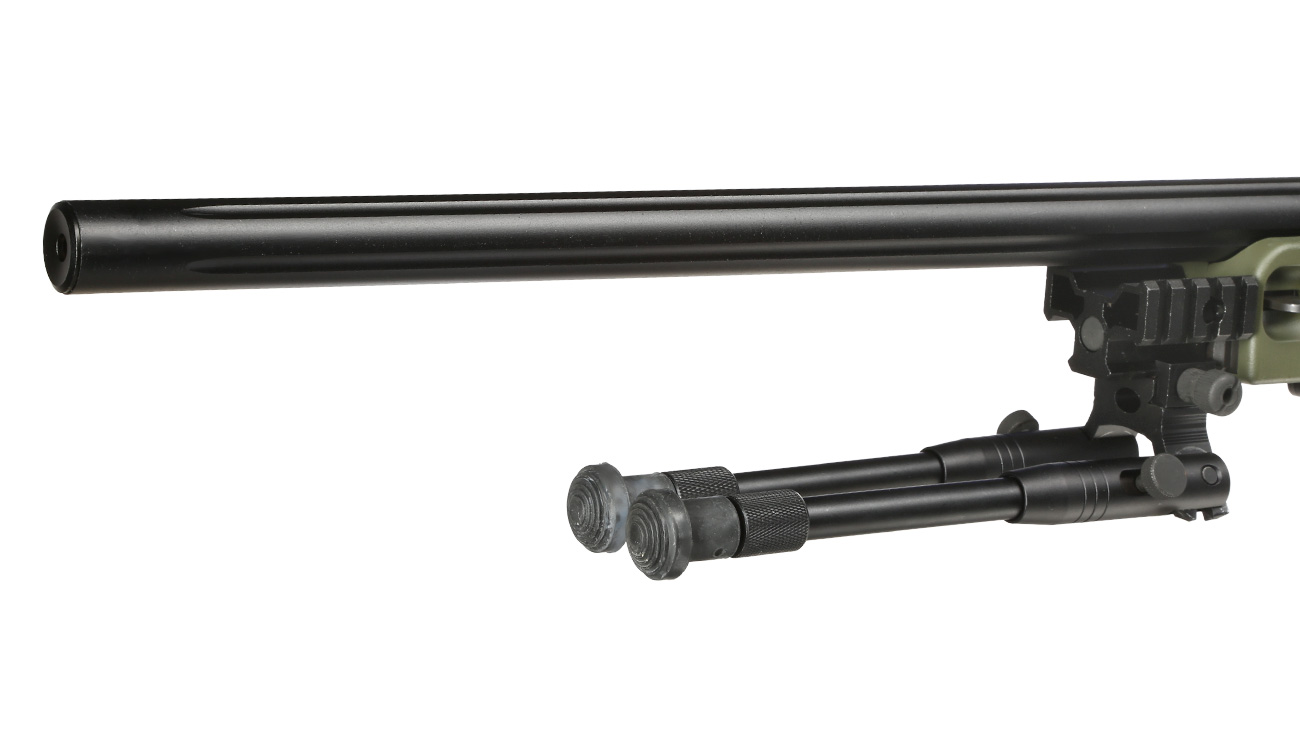 Well L96 AWS-338 Snipergewehr inkl. Zweibein / Zielfernrohr Springer 6mm BB oliv Bild 6