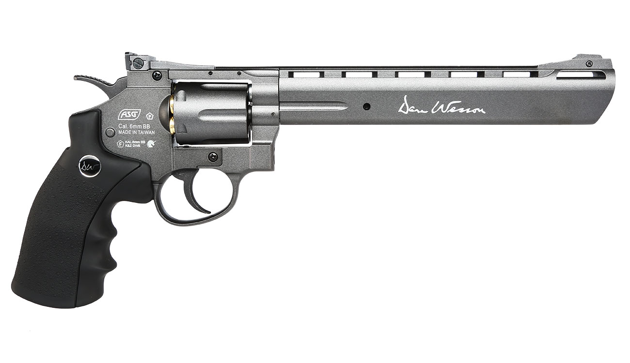ASG Dan Wesson 8 Zoll Revolver CO2 6mm BB schwarz Low Power Version Bild 2