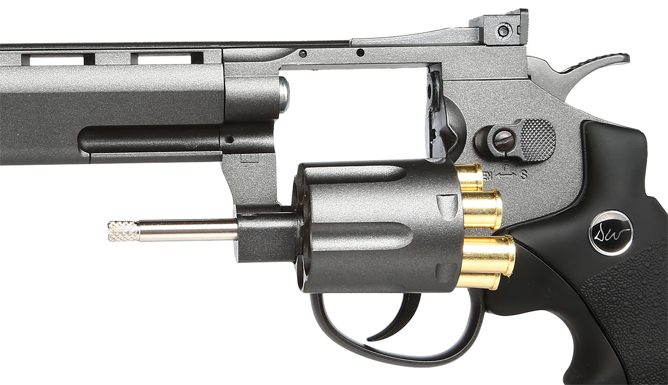 ASG Dan Wesson 8 Zoll Revolver CO2 6mm BB schwarz Low Power Version Bild 5