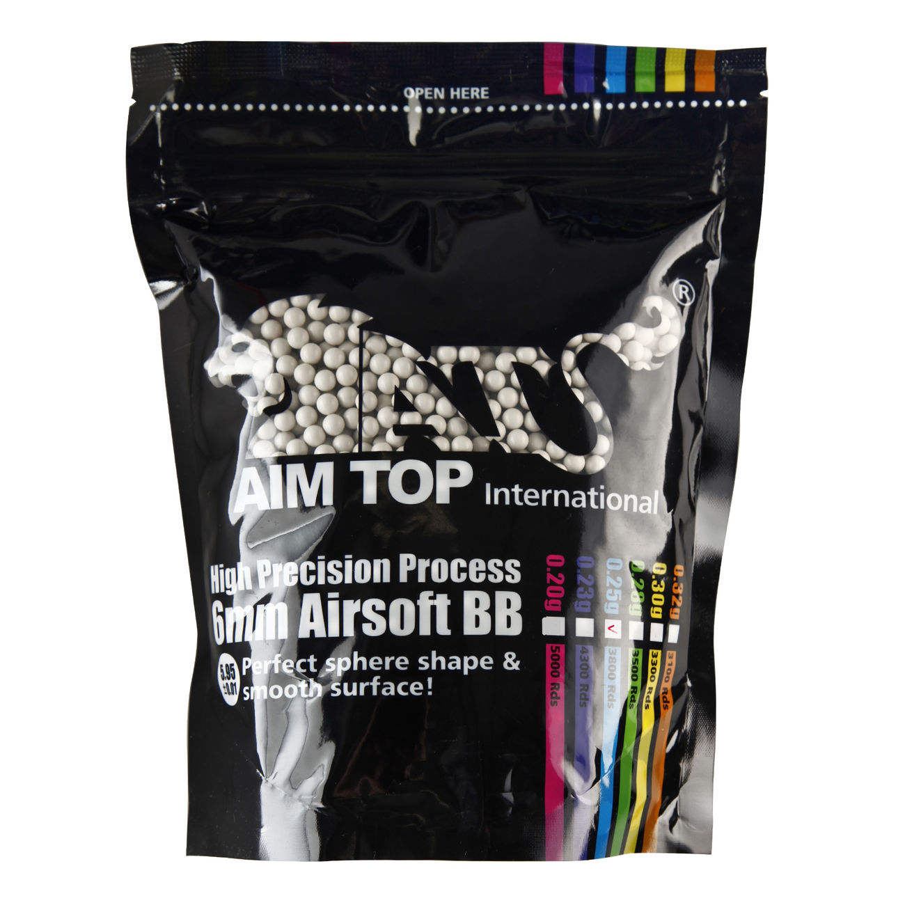 AIM Top Premium Grade Bio BBs 0,25g 3.800er Beutel light-grey