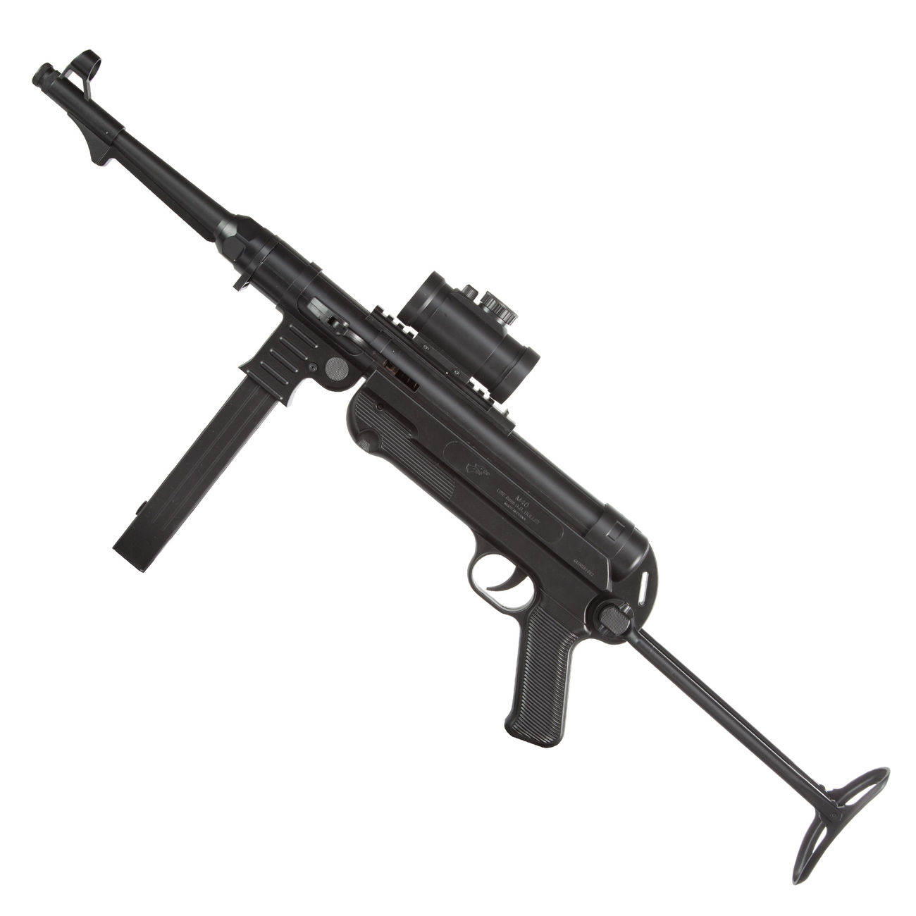 D.E. MP40 Maschinenpistole Springer 6mm BB schwarz Bild 1