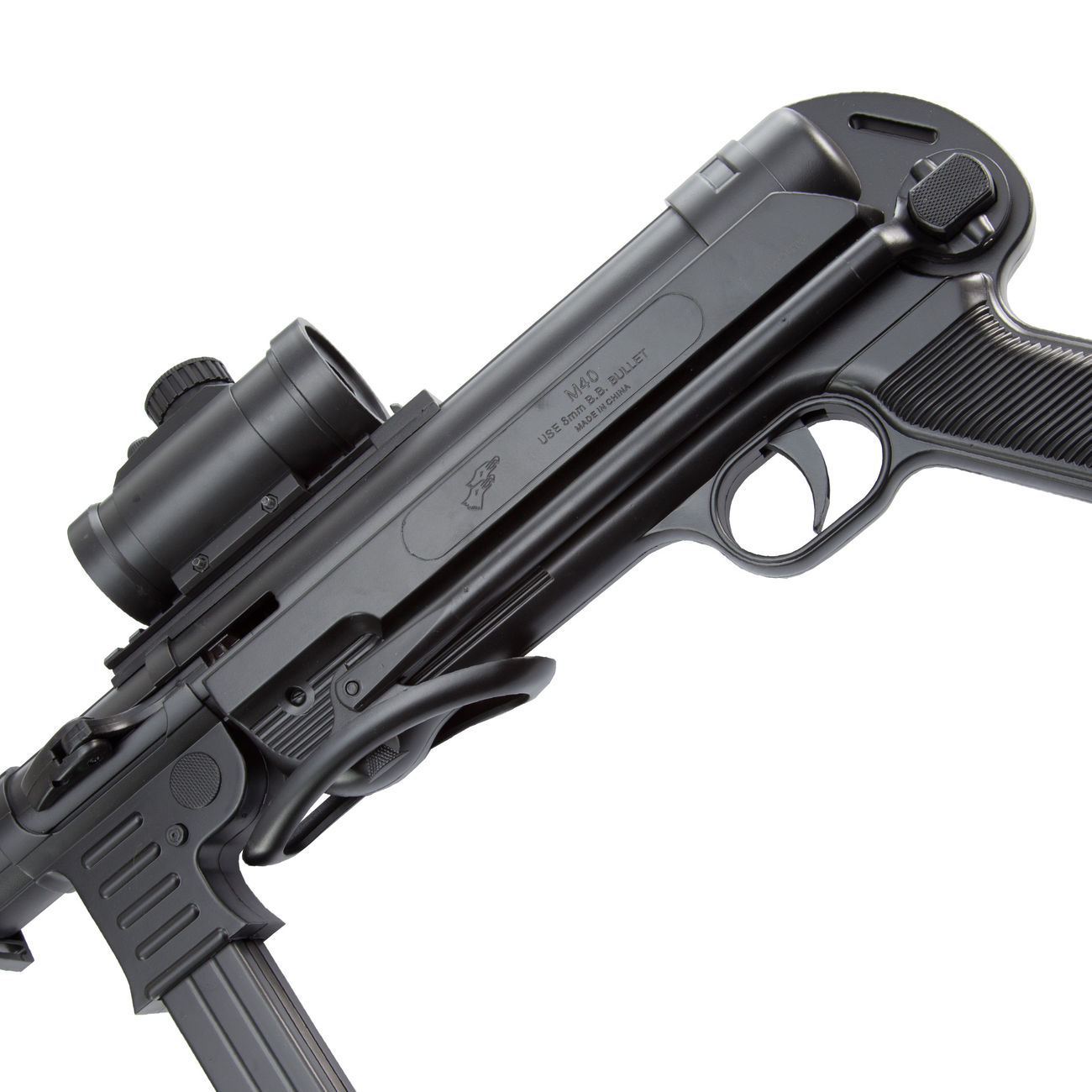 D.E. MP40 Maschinenpistole Springer 6mm BB schwarz Bild 4