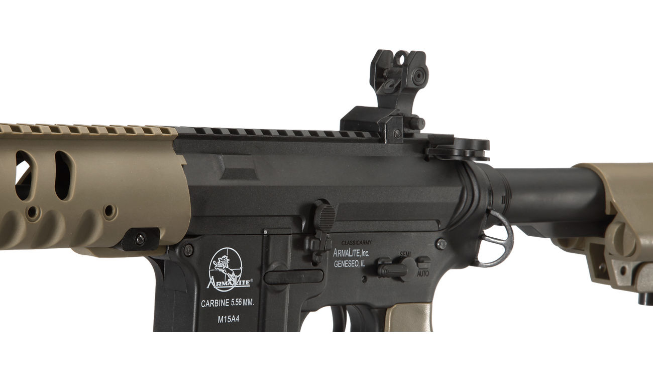 ASG Armalite M15A4 Light Tactical Carbine Sportline Komplettset S-AEG 6mm BB Tan Bild 5