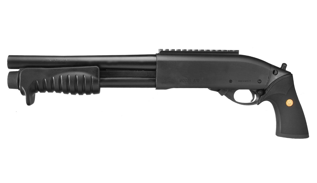 Tokyo Marui M870 Breacher Pump Action Gas Shotgun 6mm BB schwarz Bild 1