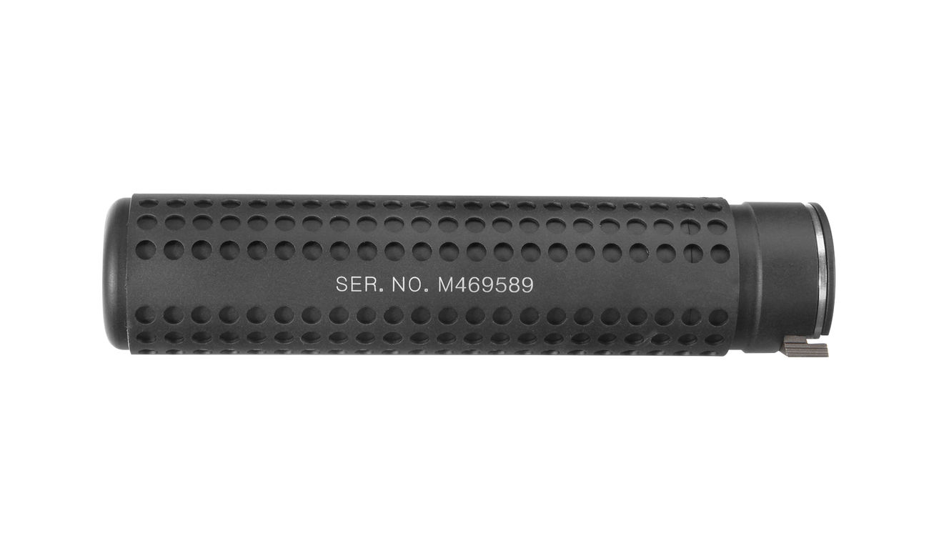 VFC M4QD Aluminium Silencer inkl. Stahl Flash-Hider 14mm- schwarz Bild 3