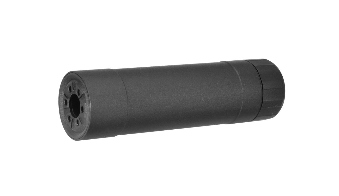 Crusader TR9S Aluminium Suppressor Silencer schwarz inkl. 16mm+ / 14mm- Adapter