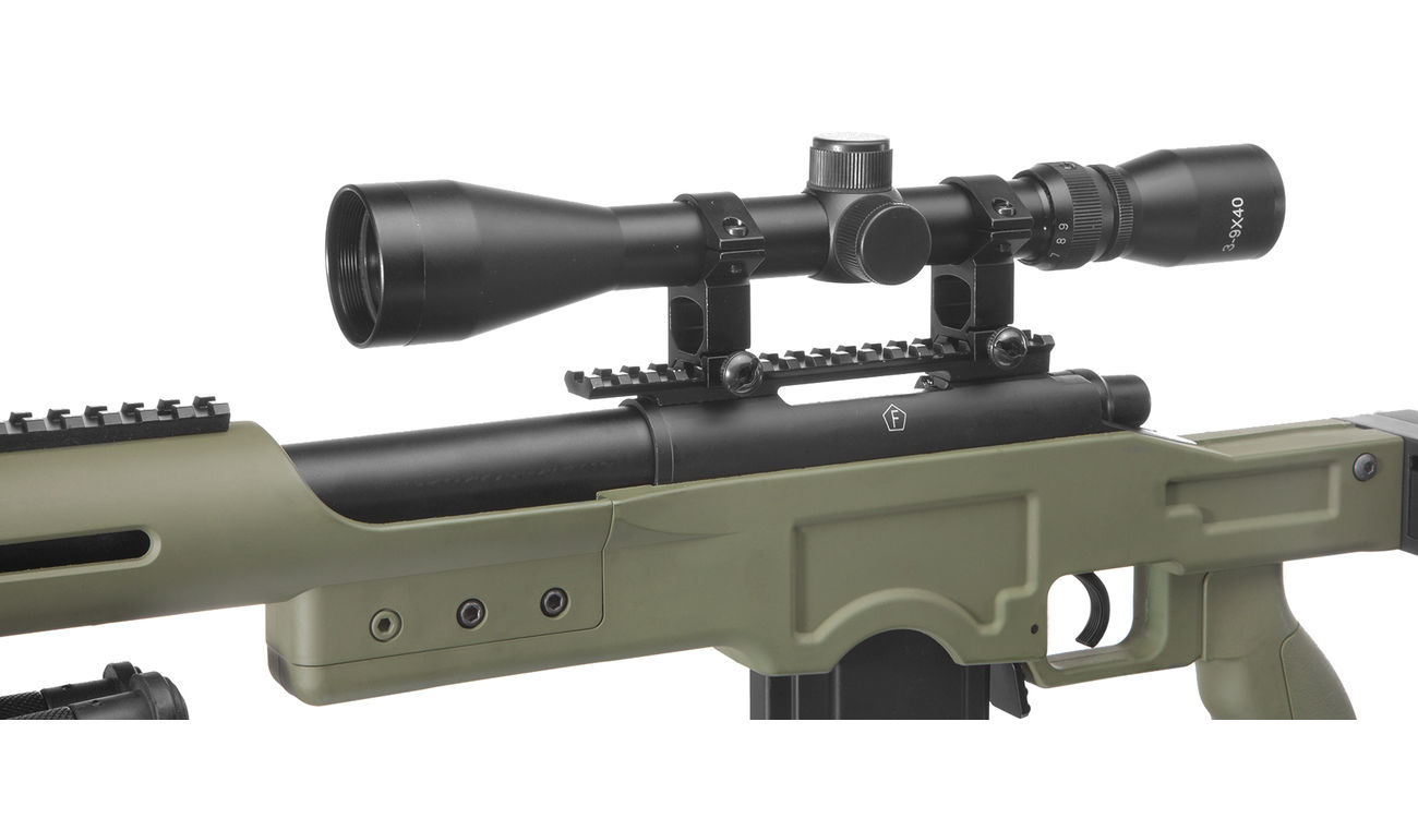 Well MB4410D MSR Snipergewehr inkl. Zweibein / Zielfernrohr Springer 6mm BB oliv Bild 7