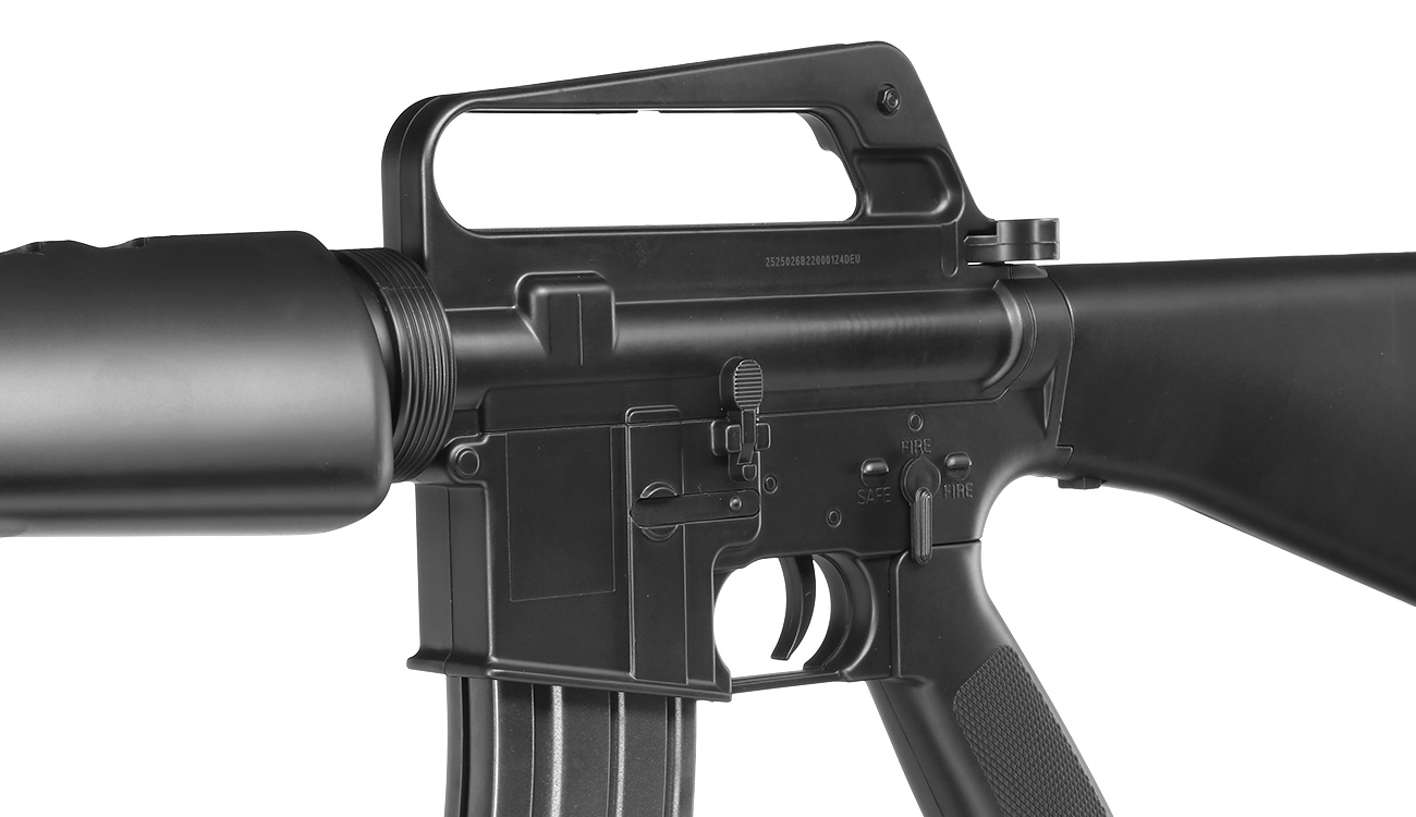 Well M16A1 Rifle Springer Softair 6mm BB schwarz Bild 6