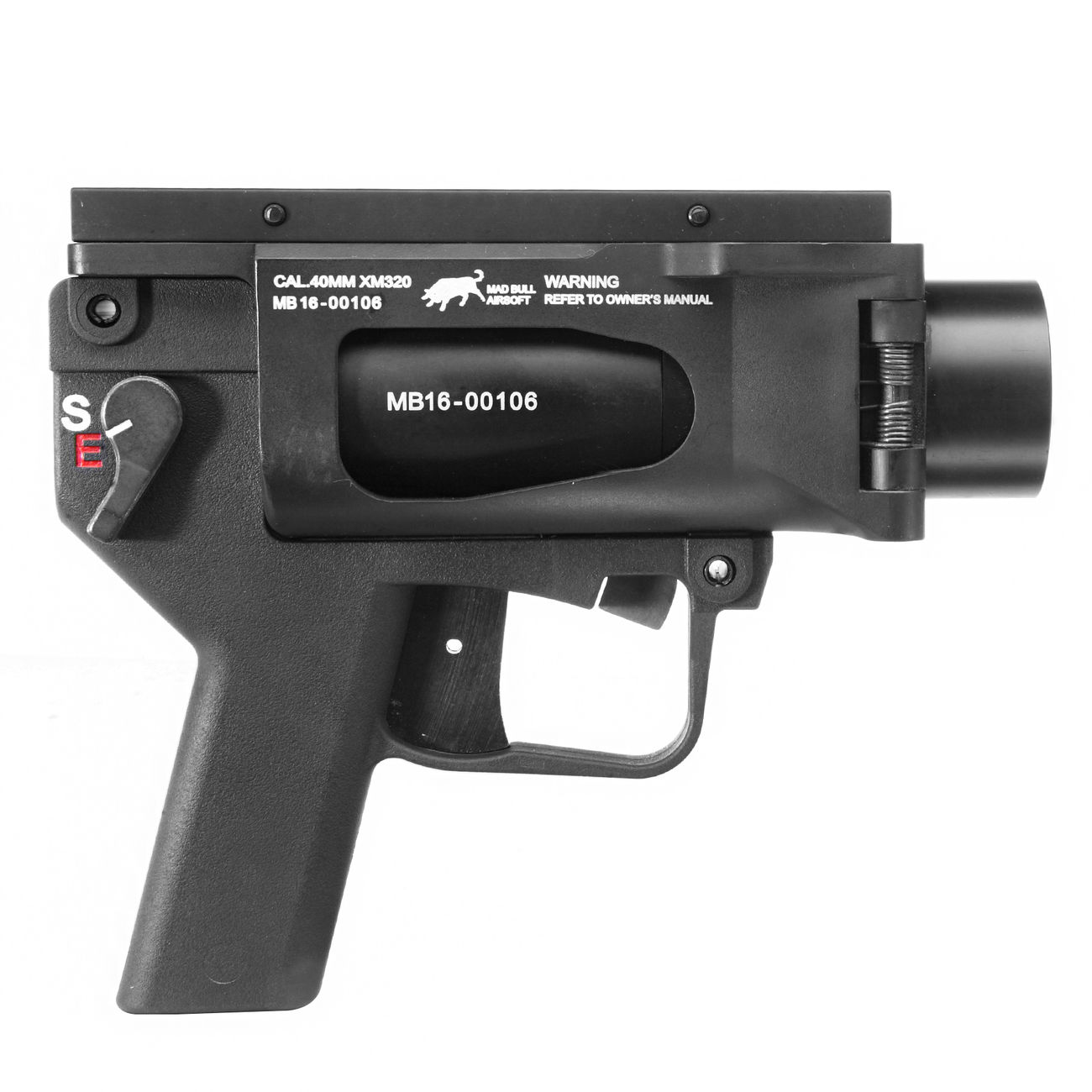 Mad Bull AGX 40mm Vollmetall Airsoft Pistolen-Launcher schwarz Bild 2
