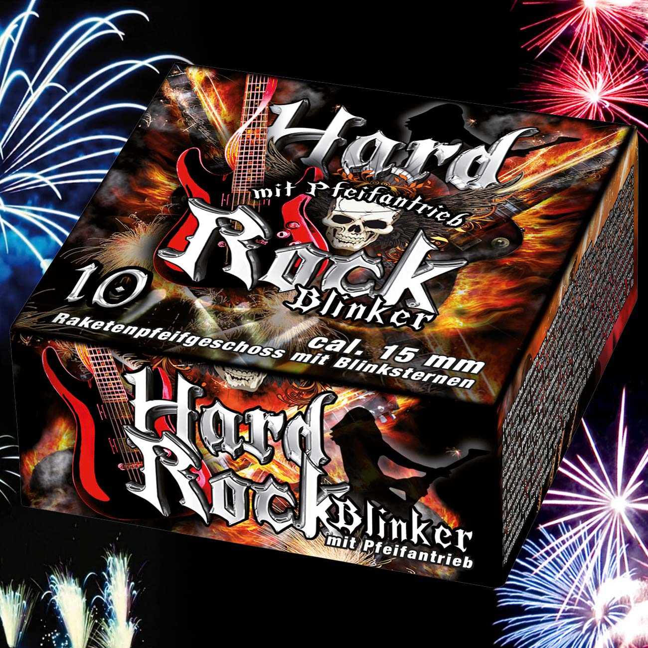 Hard Rock Blinker Feuerwerksterne Signaleffekte 10-teilig