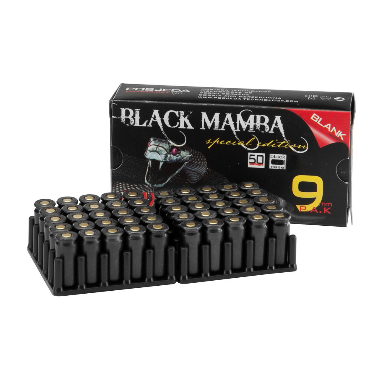 Black Mamba MAXXPower Platzpatronen Kal. 9mm P.A.K. 50 Stck