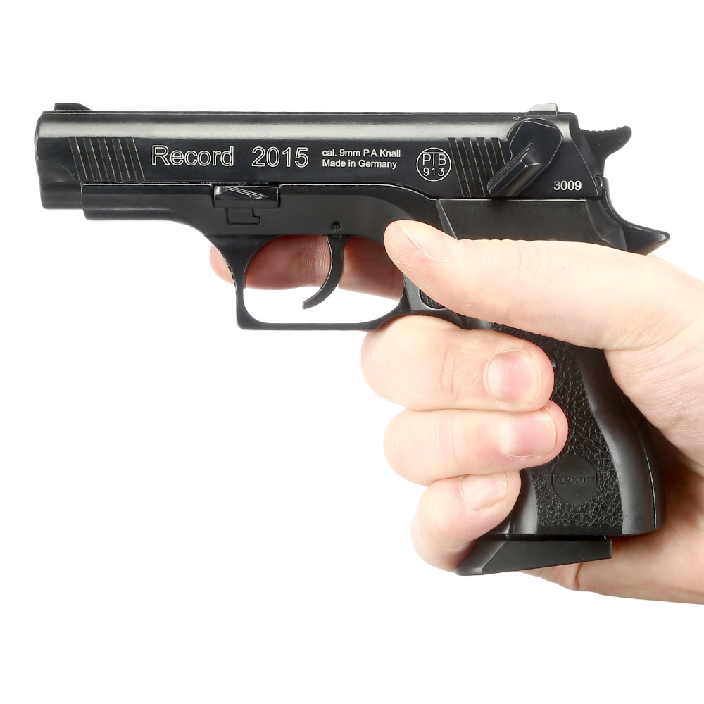 Record 2015 Schreckschuss Pistole Kal. 9mm P.A. Knall schwarz Bild 3