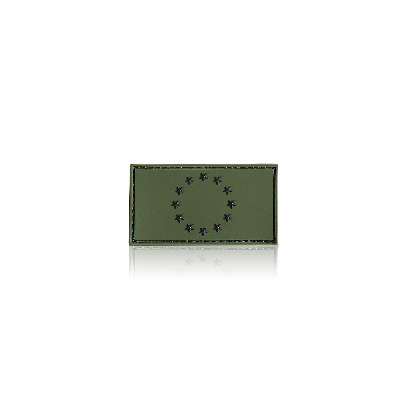 3D Rubber Patch EU Flagge oliv