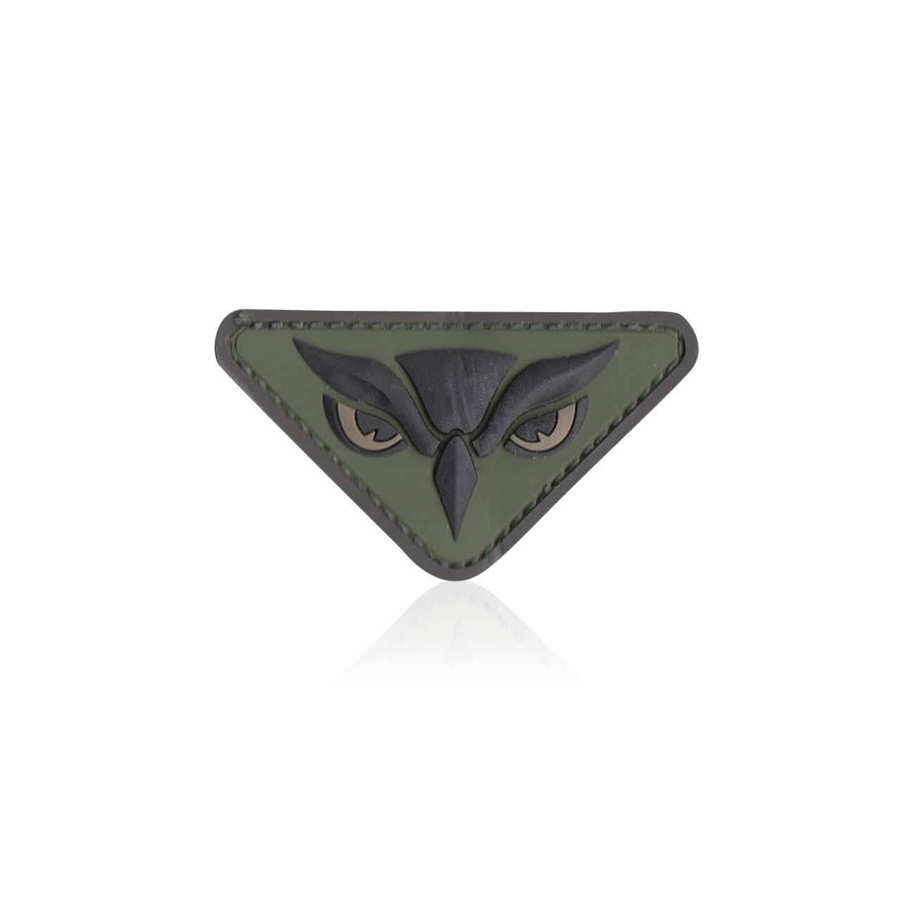 3D Rubber Patch Owl Head forest