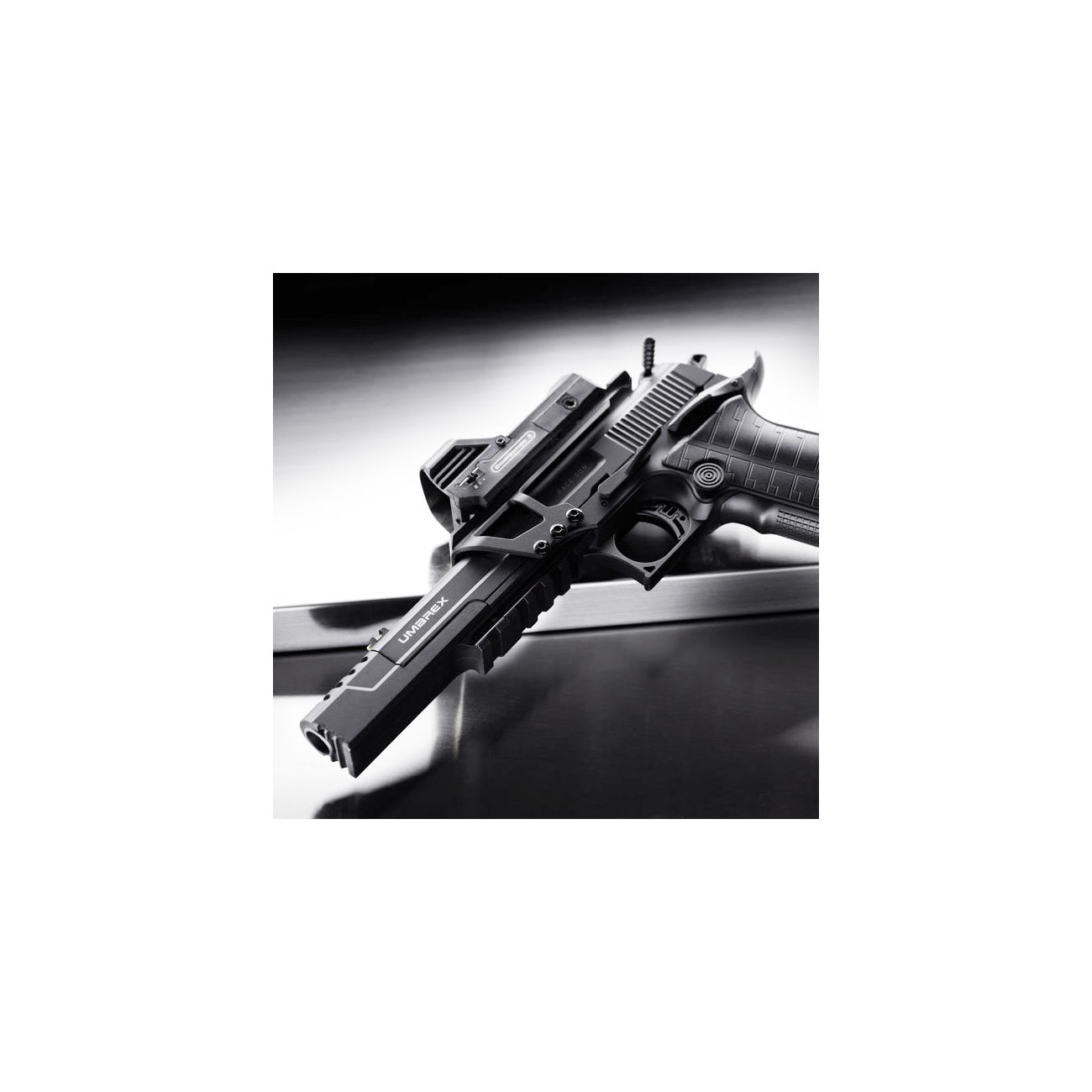 Umarex Race Gun CO2 Luftpistole Blow Back 4,5mm BB mit Leuchtpunktvisier schwarz Bild 4
