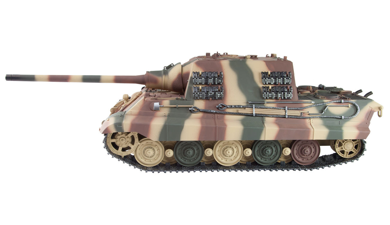 Torro RC Panzer Jagdtiger VI Profi-Edition 1:16 schussfhig sommertarn inkl. Holzkiste Bild 1