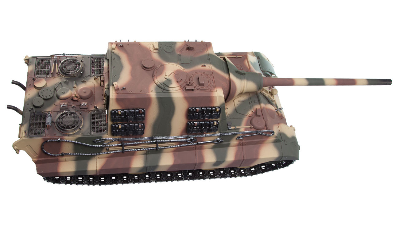 Torro RC Panzer Jagdtiger VI Profi-Edition 1:16 schussfhig sommertarn inkl. Holzkiste Bild 3