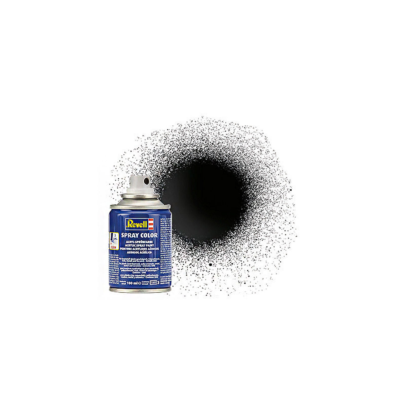 Revell Acryl Spray Color Sprhdose Schwarz glnzend 100ml 34107