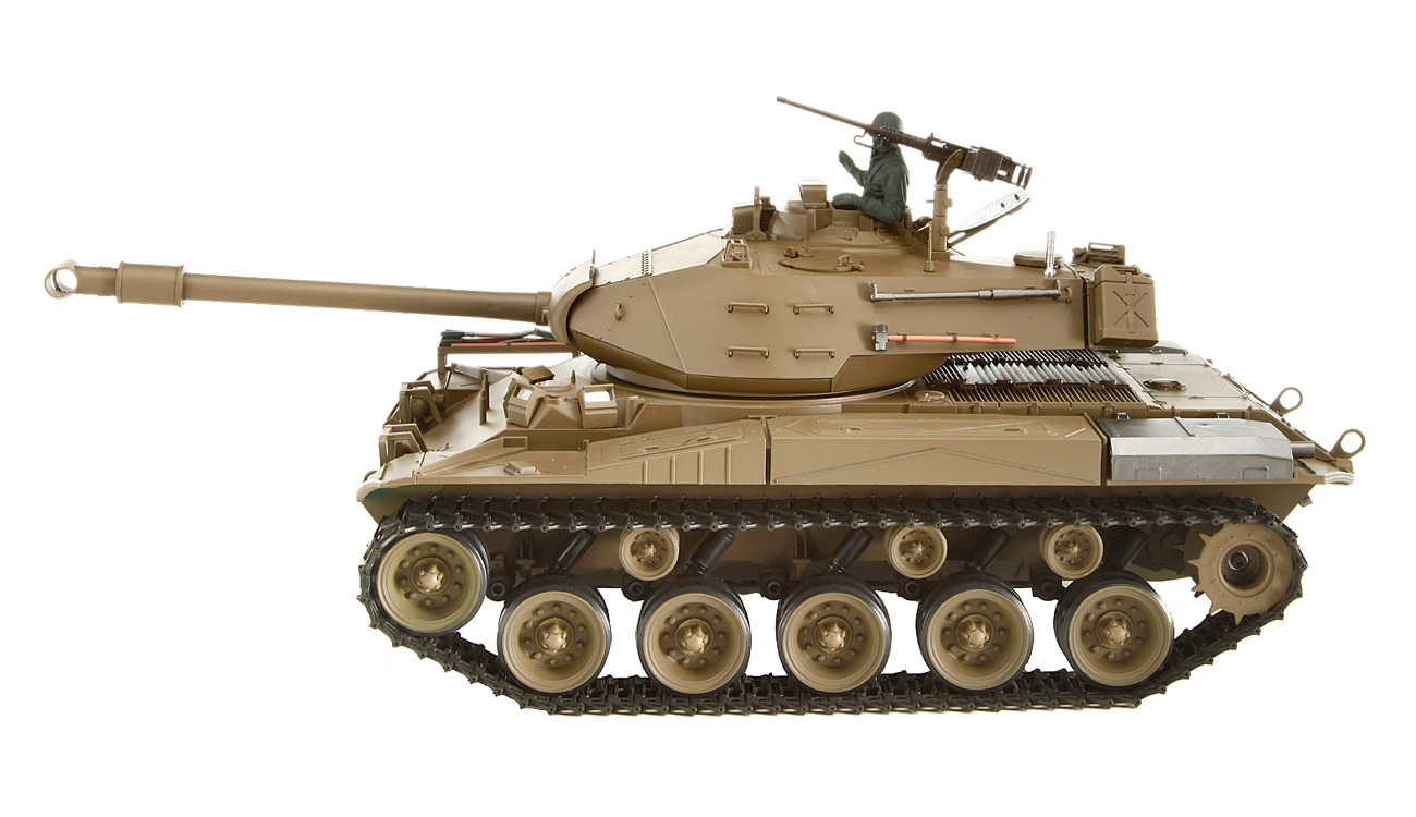 Amewi RC Panzer M41 Walker Bulldog 1:16 schussfhig 2,4 GHz Control Edition RTR oliv Bild 1