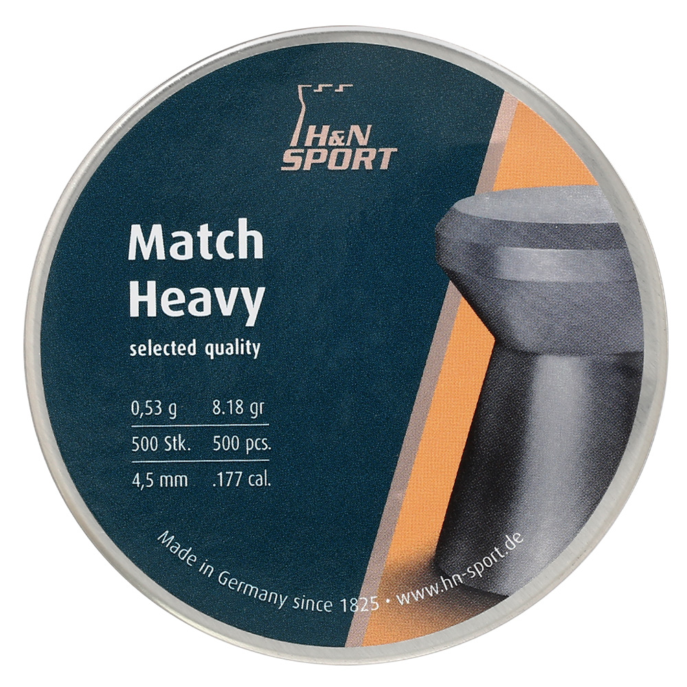 H&N Flachkopf-Diabolos Match Heavy 4,5mm 500 Stck Bild 3
