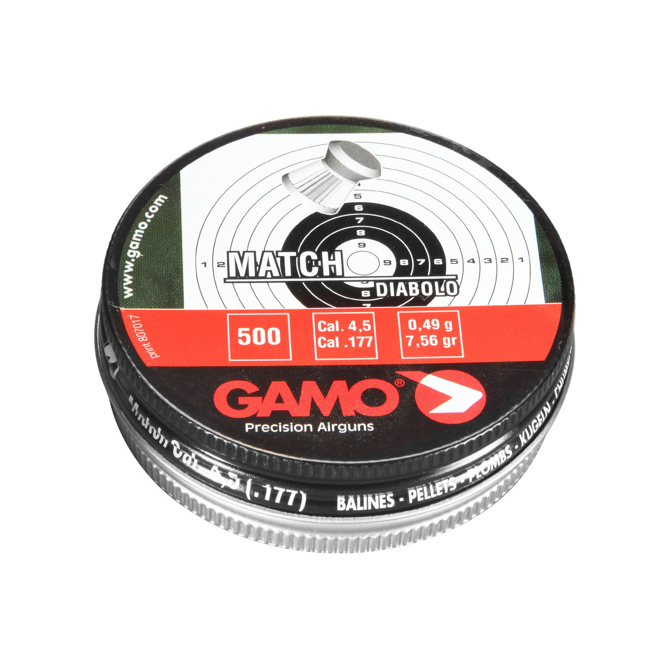 Gamo Flachkopf-Diabolos Match 4,5mm 500 Stck Bild 1