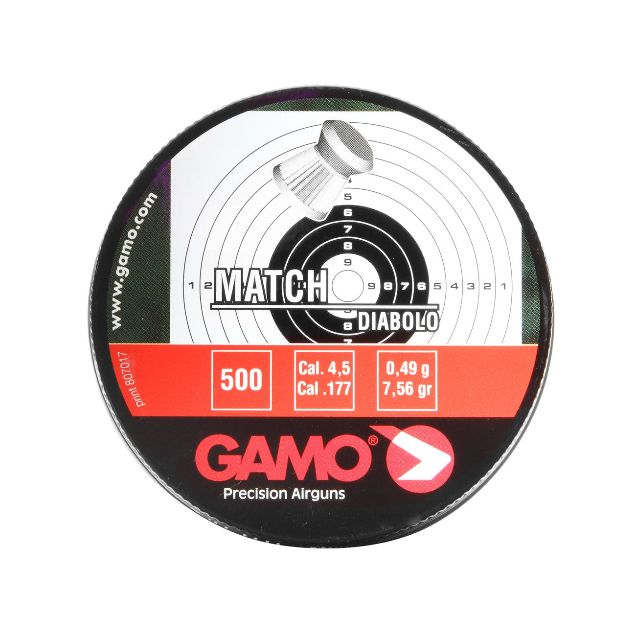 Gamo Flachkopf-Diabolos Match 4,5mm 500 Stck Bild 3