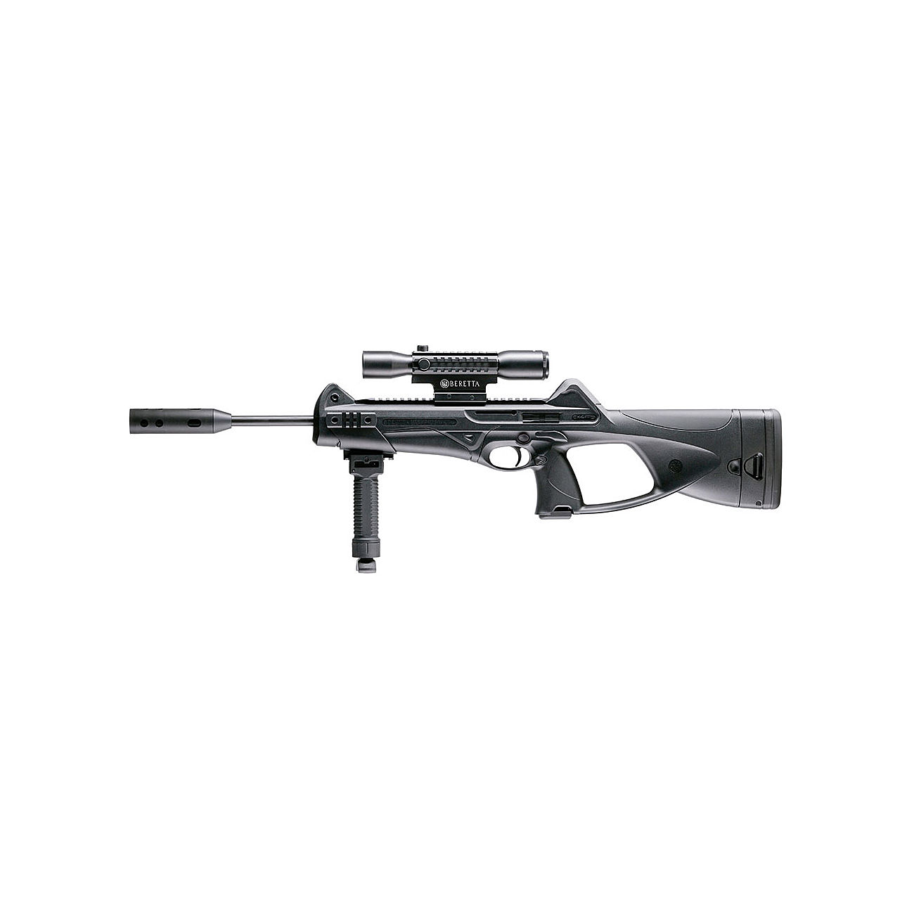 Beretta Cx4 Storm XT CO2 Luftgewehr 4,5 mm Diabolo ink. Zweibein, Zielfernrohr Tri-Tac 4x32, Schalldmpfer Bild 2